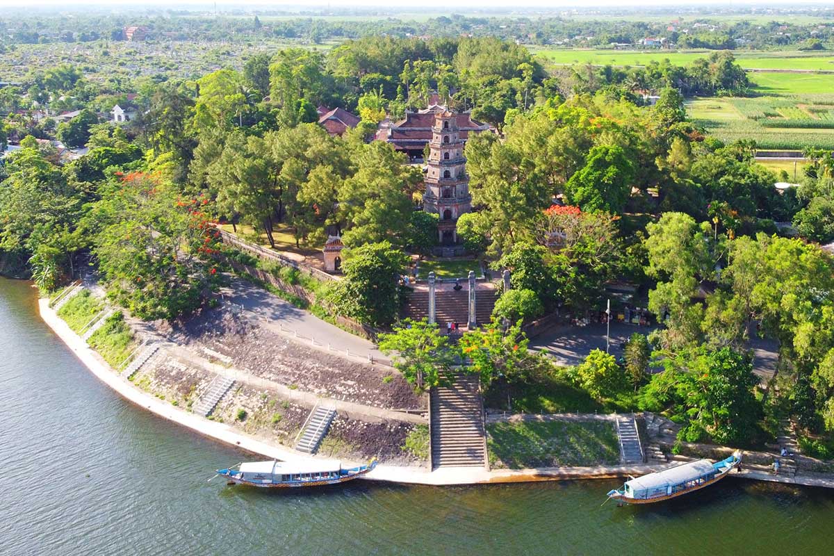 Thien Mu Pagoda in hue vietnam